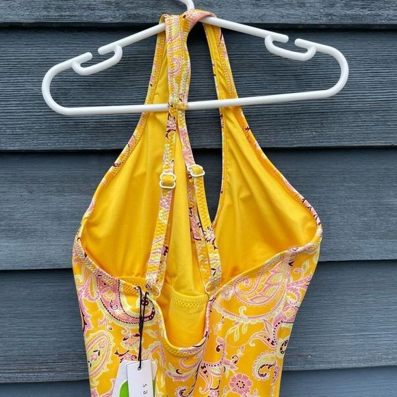 Sanctuary yellow one piece bathing suit size XS NWT - Picture 5 of 12